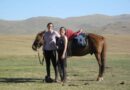The couple with a horse