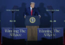 President Donald Trump during an AI-themed event.