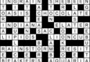 The completed black-and-white grid