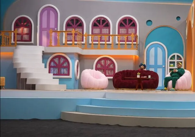 ایفای نقش عروسک ببعی قهرمان در یک برنامه