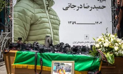 ویدیو مراسم تشییع پیکر حمیدرضا درجاتی در خانه هنرمندان