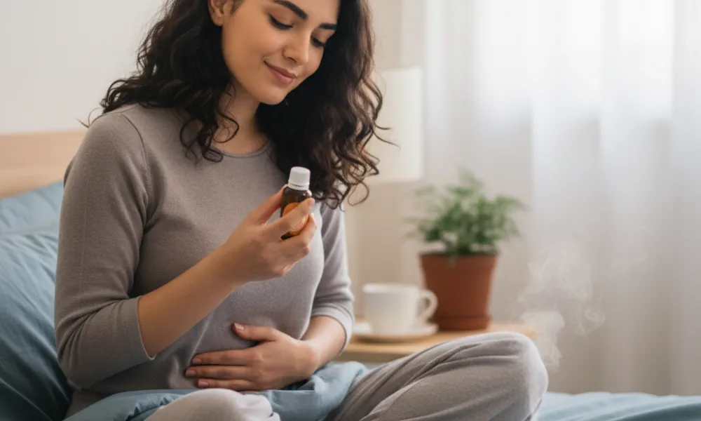 درد قائدگی و روغن گل مغربی